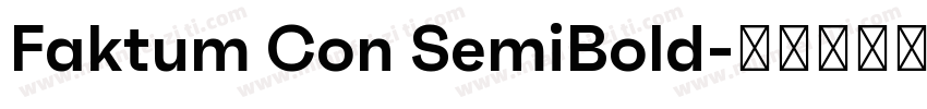 Faktum Con SemiBold字体转换